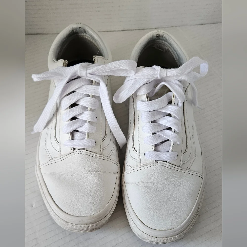 Vans Old Skool leather‎ 721356 sneakers size Women's 7.5